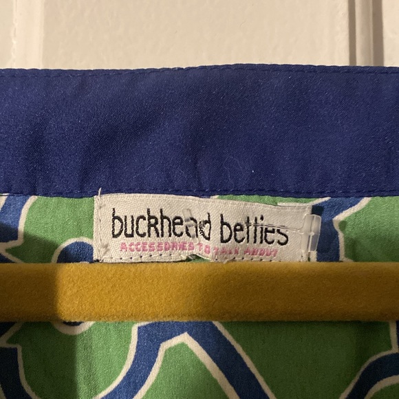 Buckhead Betties MIDI dress or Swim Cover up. Green and Navy. Size large. EUC - Picture 3 of 4